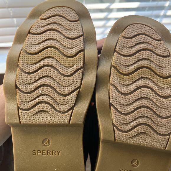 Sperry Saltwater Womens Size 9W Black Waterproof Quilted Duck Boots Shoes - Picture 11 of 16